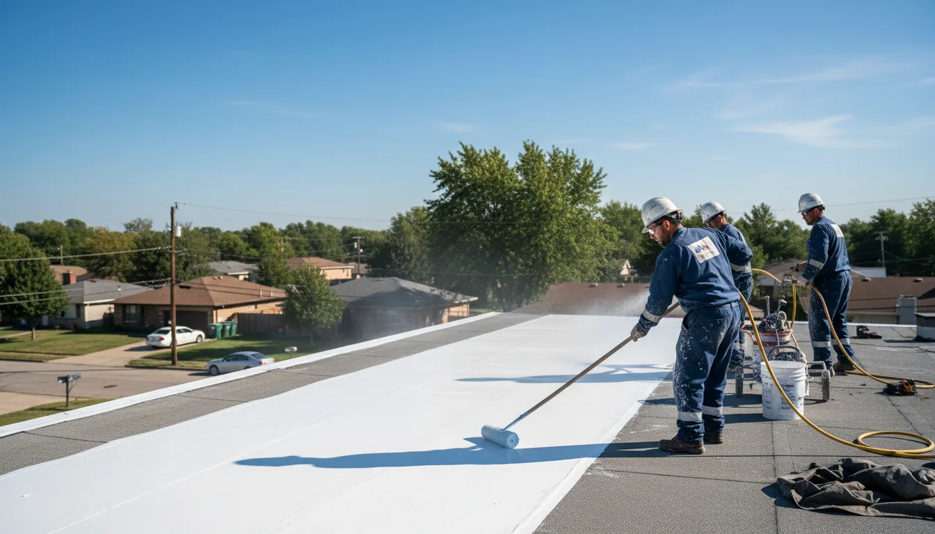Commercial roof coating in Baxter, IA near me